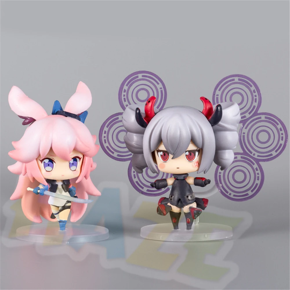 2 шт./компл. фигурки аниме Honkai Impact 3 Yae Sakura Броня Зай Коллекция игрушек в коробке 10