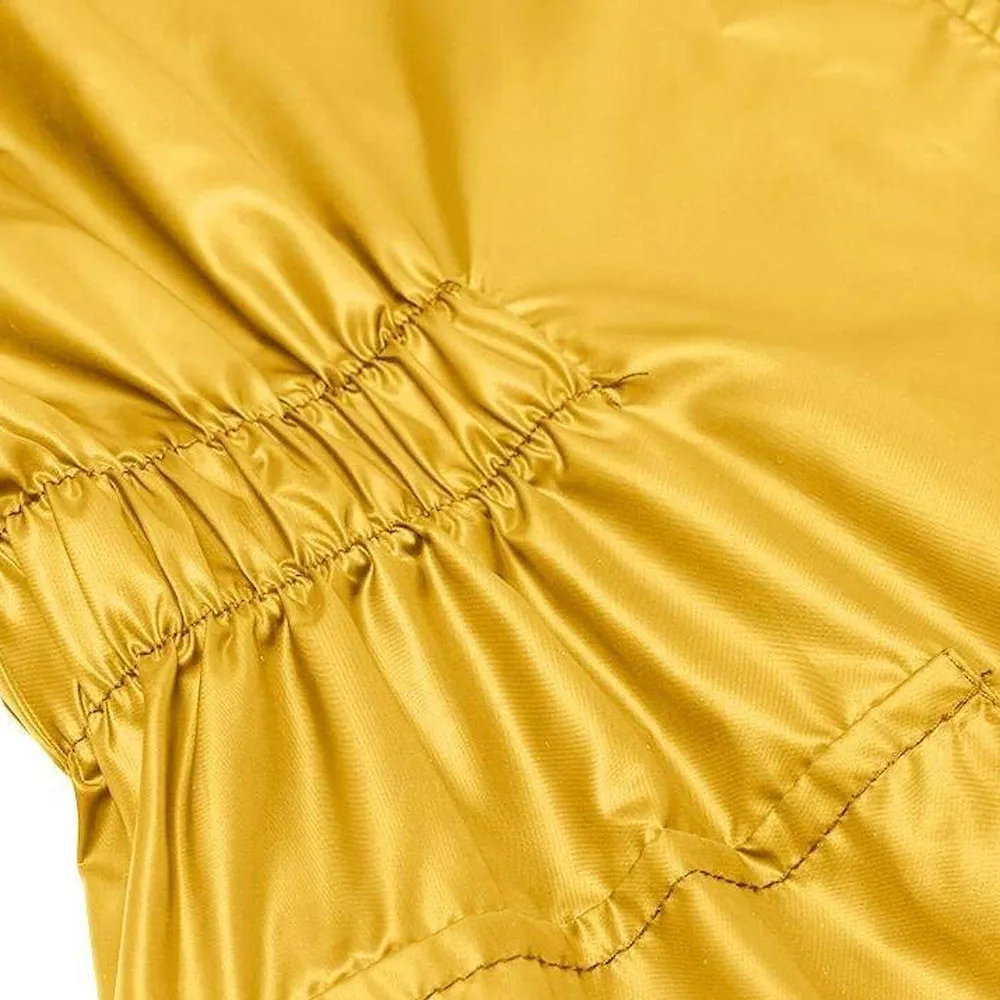Plus Size Women's Lightweight Hooded Raincoat Waterproof Active Outdoor Rain Jackets Casual Solid Color Cycling Coat For