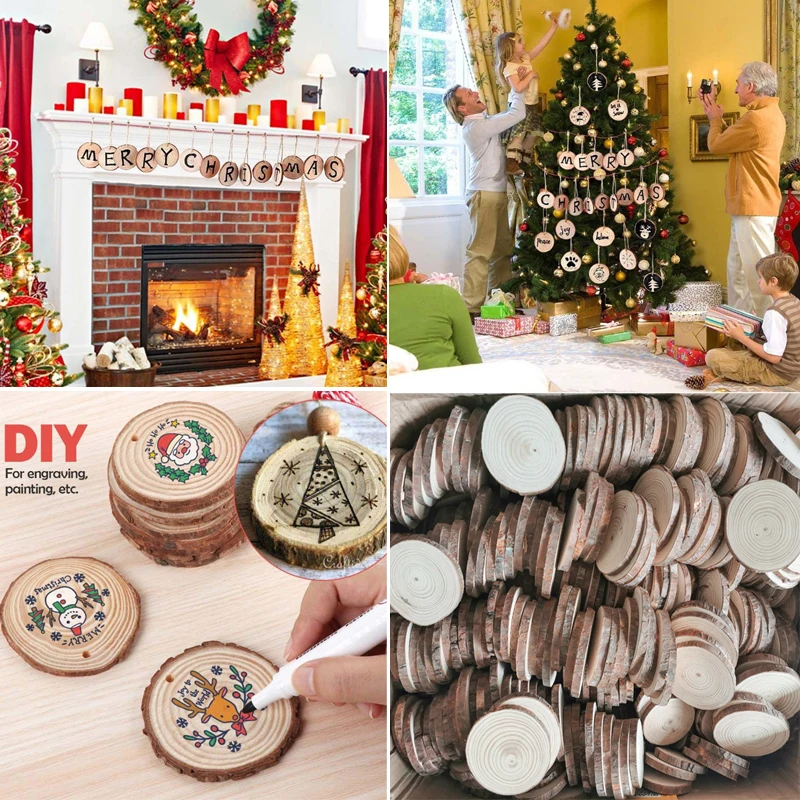 3 12 см толстые необработанные сосновые круглые деревянные ломтики круги с корой