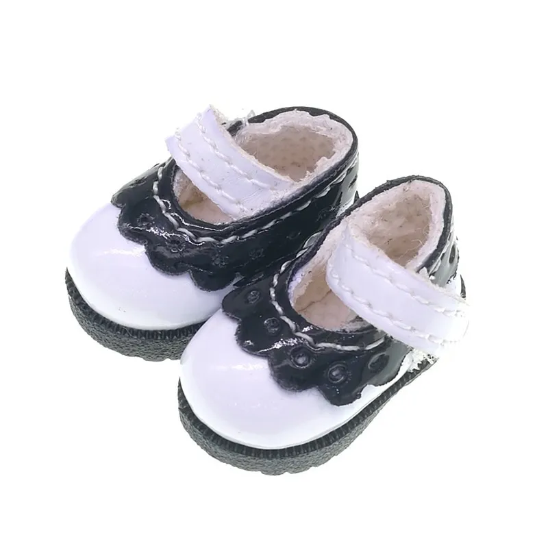 white B Тильда 3,2 см Кукла Сапоги для Blythe Кукла azone игрушка, 1/8 мини прекрасный кожаный горошек спортивная обувь для BJD куклы обувь аксессуары - Цвет: white B