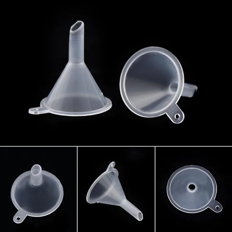 10 Pieces/set of Mini Transparent Plastic Laboratory Diffuser Funnel Juice Dropper Bottle Liquid Essential Oil Filling Tool | Канцтовары