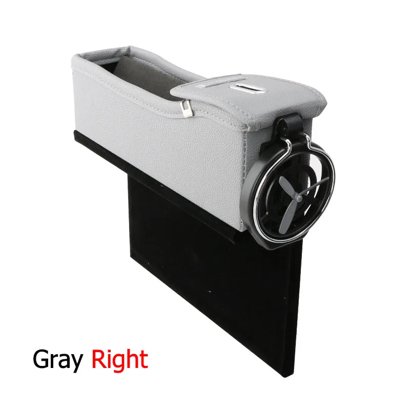 Gray right Ipocket 2,0 автомобильный Органайзер премиум-класса, ящик для хранения автомобильный органайзер для хранения с держателем для напитков, аксессуары для интерьера - Название цвета: Gray right