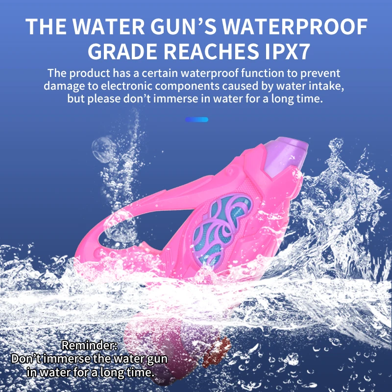 

Children's Electric High Pressure Water Gun Continuous Water Fall Resistant Waterproof Girls Summer Interactive Outdoor Toys