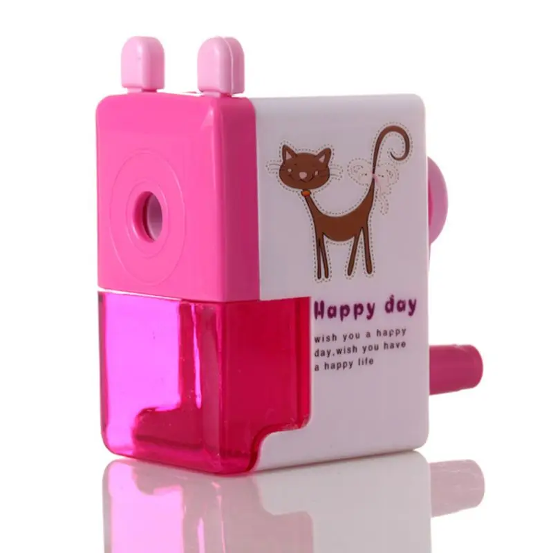 Механическая точилка для карандашей с героями мультфильмов ABS материал школьные