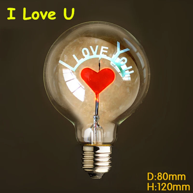 YNL, винтажная лампа Эдисона E27 G80, цветочный праздничный светильник s, лампа для помещений, 220 В, глобус, светильник накаливания, Рождественский Декор, Подвесная лампа