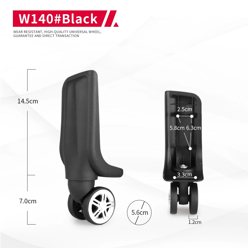 DILONG W140 Trolley luggage wheels accessories swivel casters rollers travel pulleys luggage replacement practical wheel
