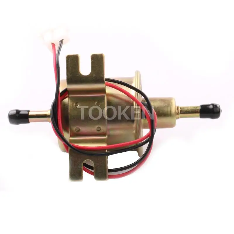 Топливный насос низкого давления 12/24V для дизельного, бензинового, электрического двигателя с креплением болтом и проводом HEP-02A для АТВ, автомобиля, лодки, карбюраторного мотоцикла.