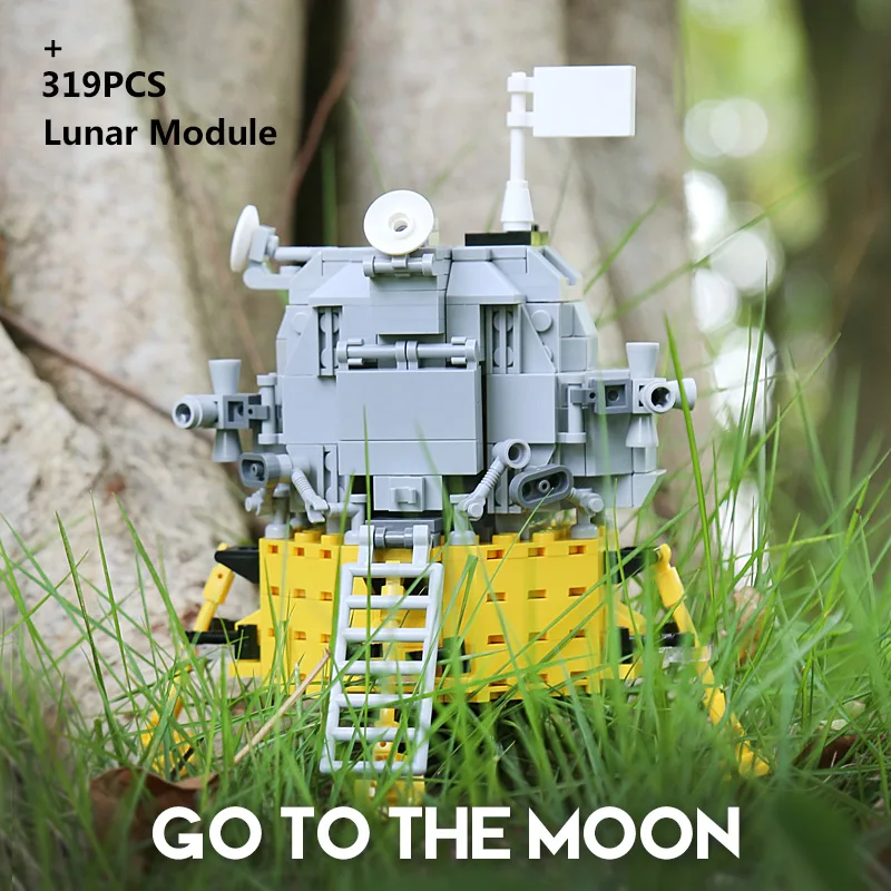 Lepining креативные игрушки совместимые с 10266 Apollo 11 комплекты моделей лунного Lander