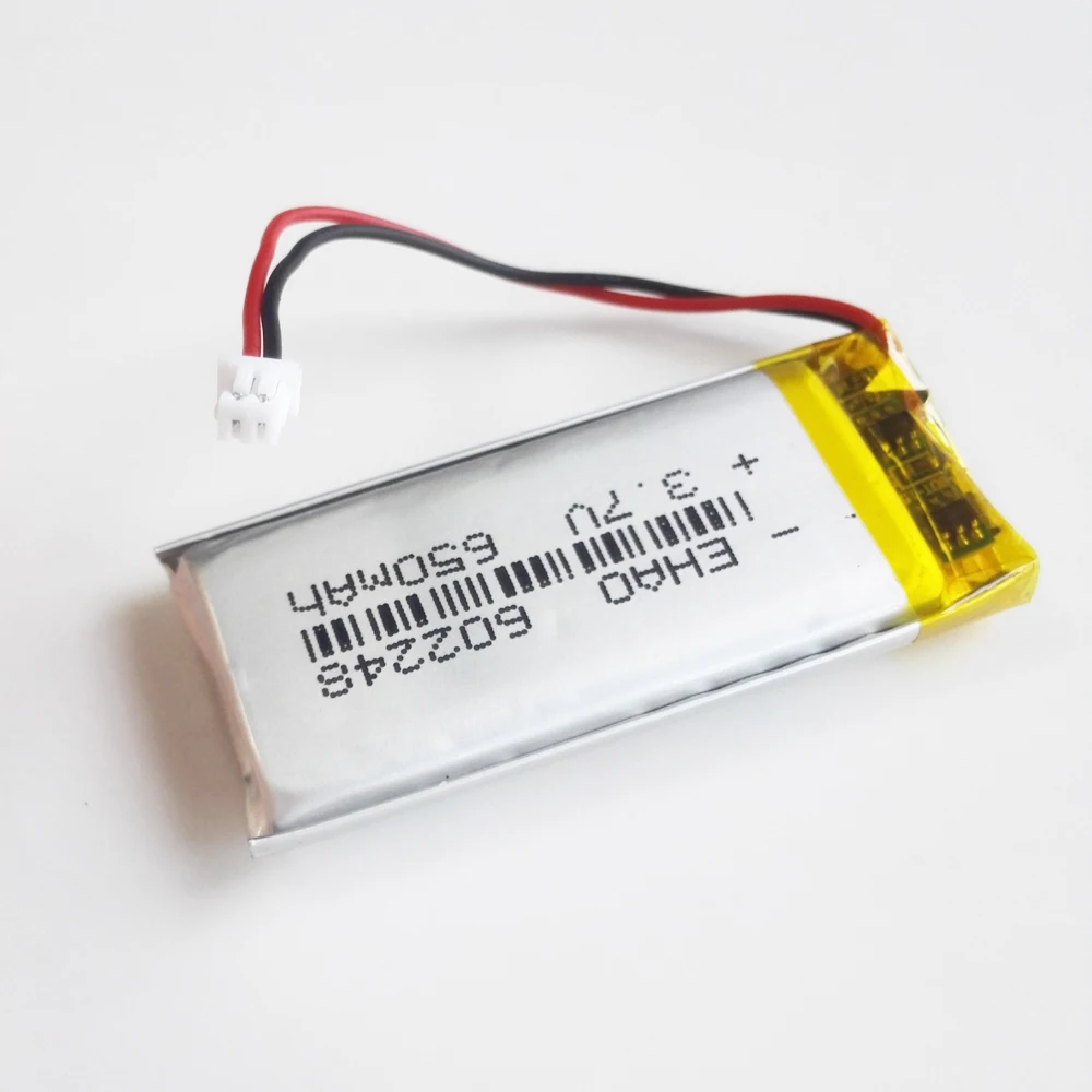602248 JST 1 25 мм 2 контактный 3 7 в 650 мАч литий полимерный LiPo перезаряжаемый