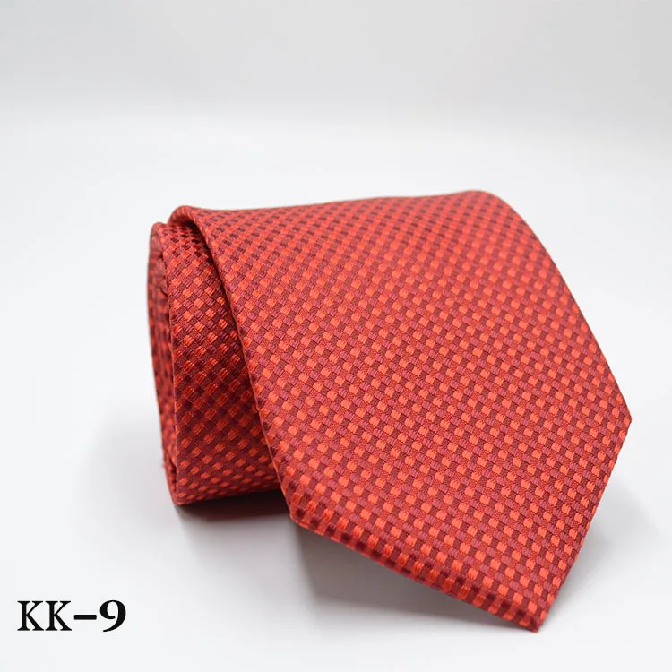 KK-9 Новинка, мужской галстук, золотой, темно-синий, в полоску, шелк, галстук, жаккард, вечерние, свадебные, тканые, модные, дизайнерские, галстук для мужчин - Цвет: KK-9