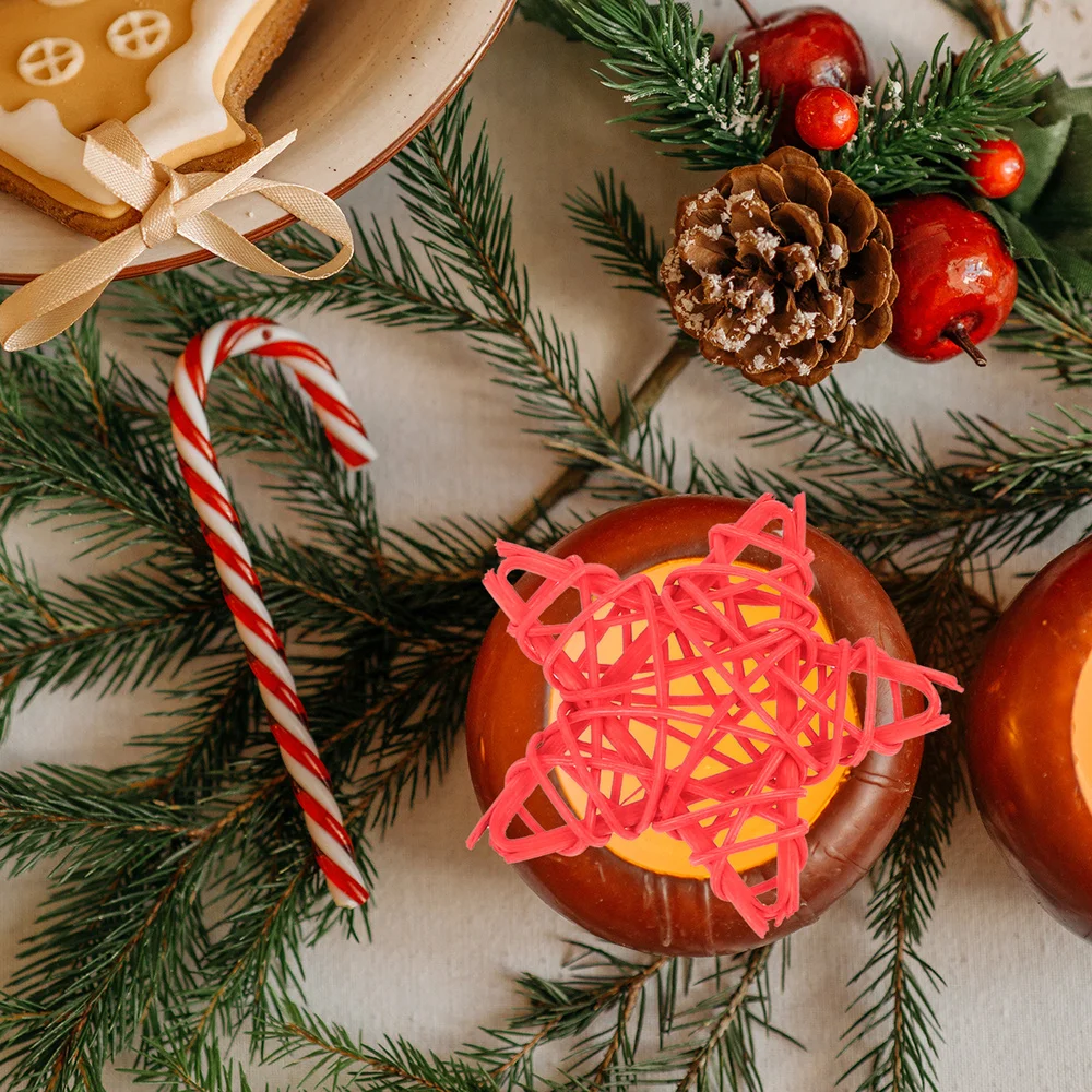 

15PCS 6CM Independence Day DIY Scene Decor Delicate Woven Five-pointed Star