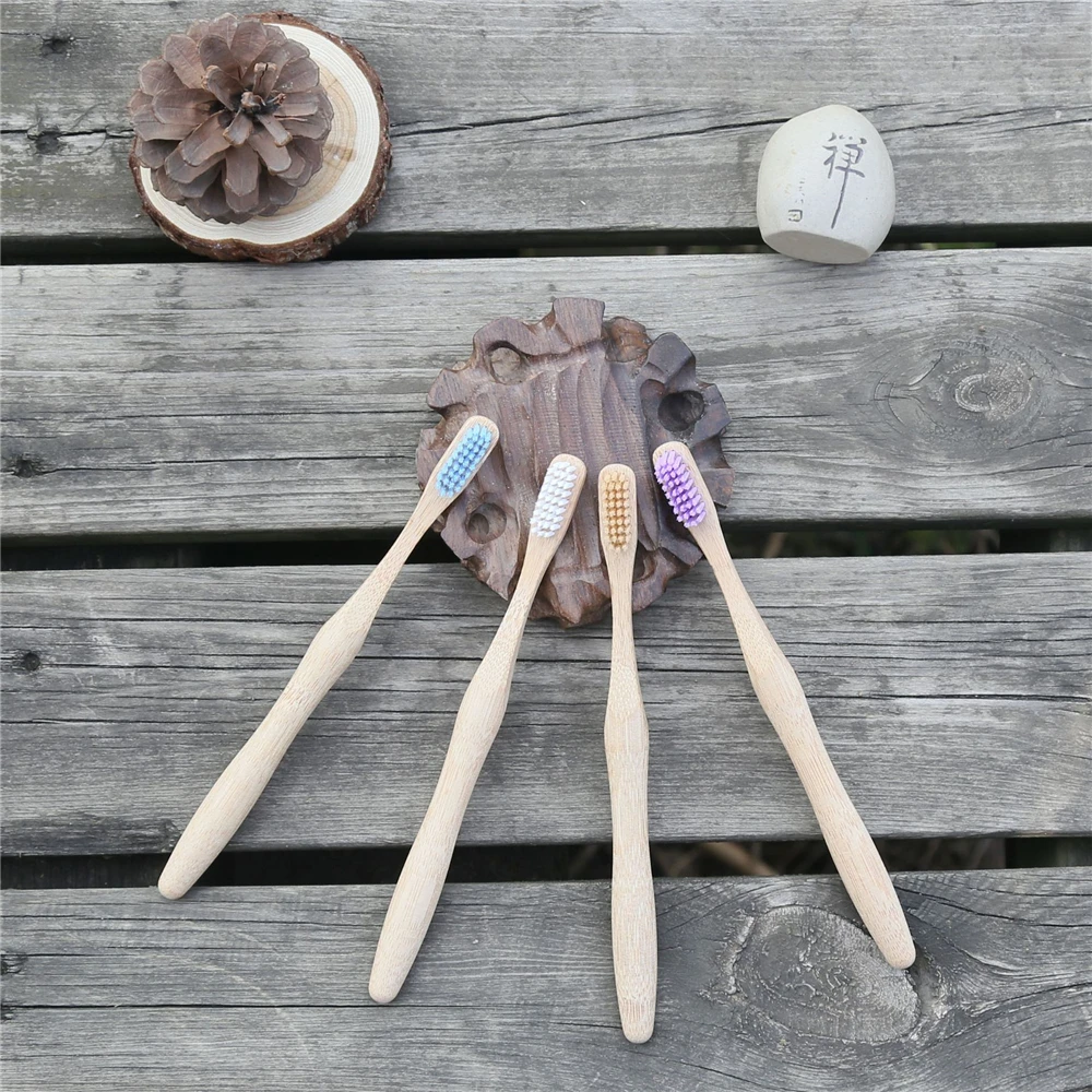 1 шт. личный окружающую среду бамбука тыквы Форма Зубная щётка для гигиены