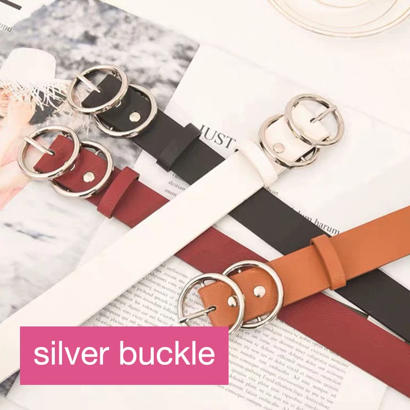 Ремень из экокожи Женский роскошный модный двухсторонний пояс для джинсов