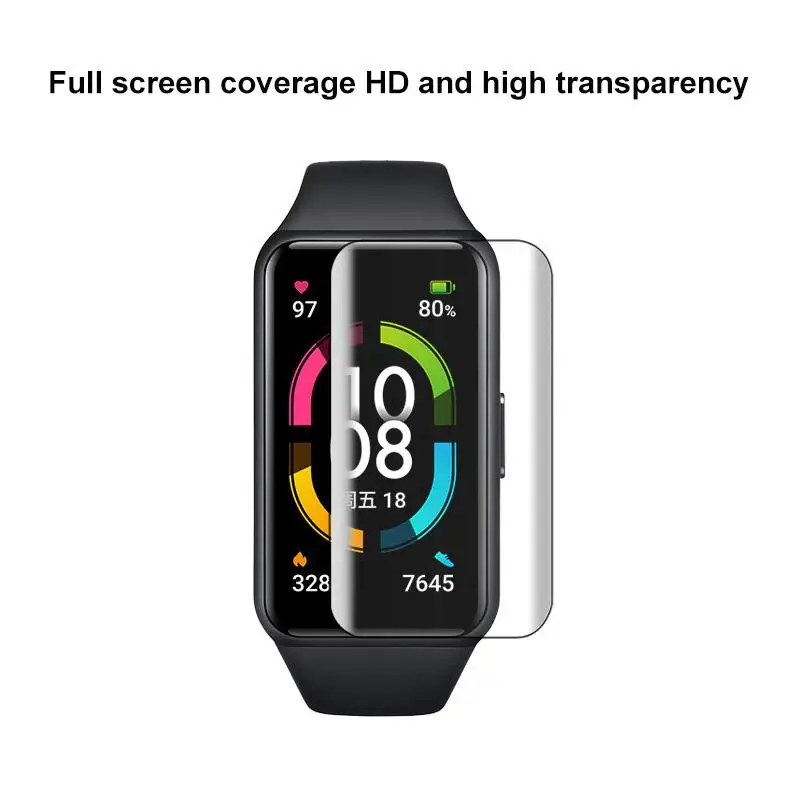 

3 шт., защитная пленка для экрана Huawei Honor Band 6, мягкая прозрачная защитная пленка для honor band 6, гидравлическая пленка