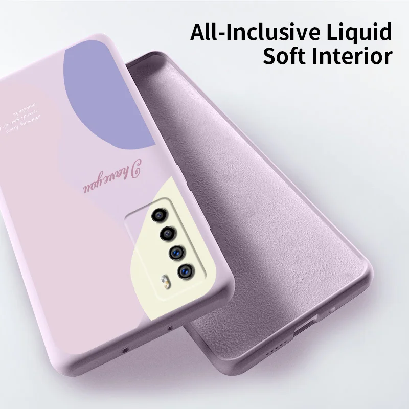 

Soft Colorful Pattern For honor play 4 4t 4pro 4tpro Honor v30 v20 v10 Honor 30 20 10 9x Honor X10max Liquid Silicone Case