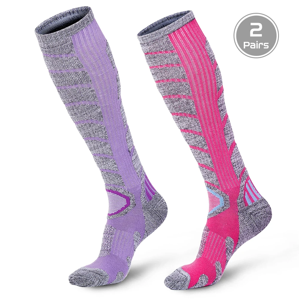 2 пары тепловых вентиляционных носков спортивные носки для катания на лыжах