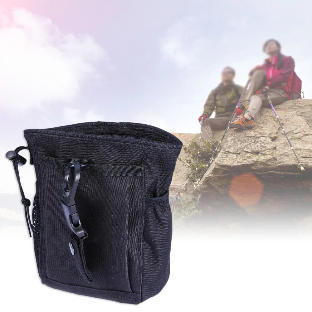 

Climbing Weightlifting Bags Outdoors Camping Storage Pockets with Carabiner (Black)