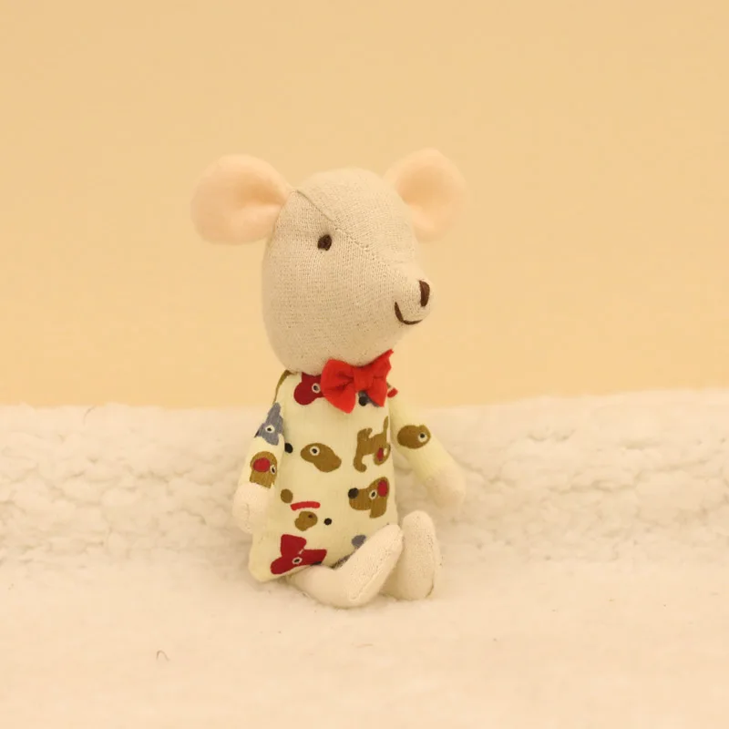 Рождественская семейная кукольная мышь милые набивные куклы-животные детские