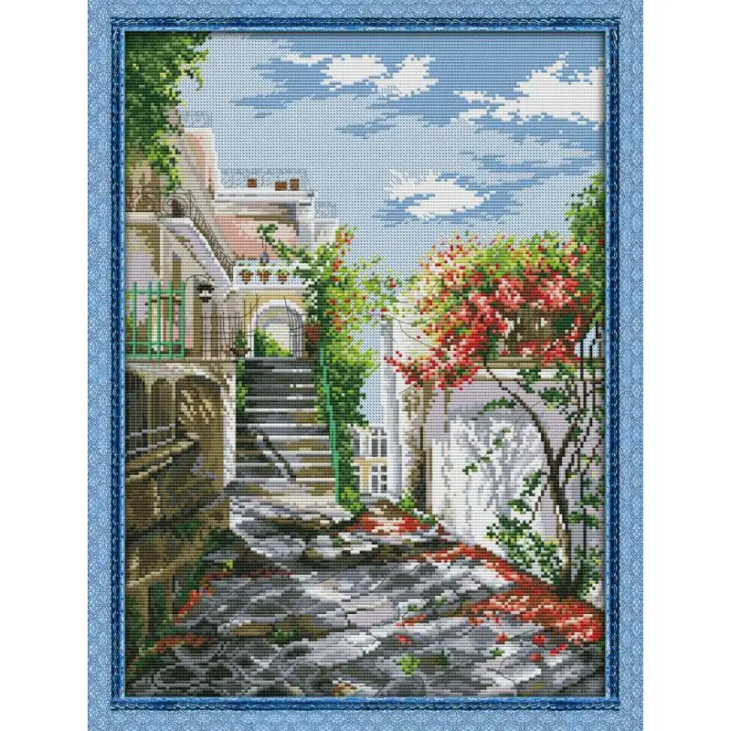 Набор для вышивки крестиком Joy Sunday Garden Villa 14CT DMC Китайская печать на холсте вышивка