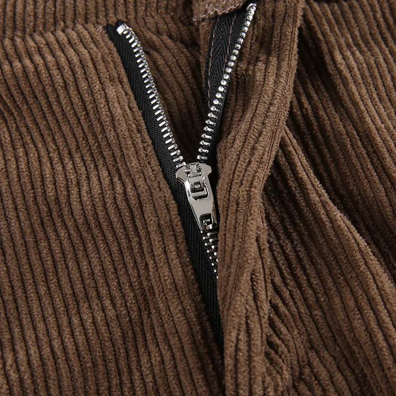 

Brown Corduroy Pants Women Harajuku Cargo Pants Trousers Autumn Winter High Waist Pants 90S Streetwear New Womens Pants Black