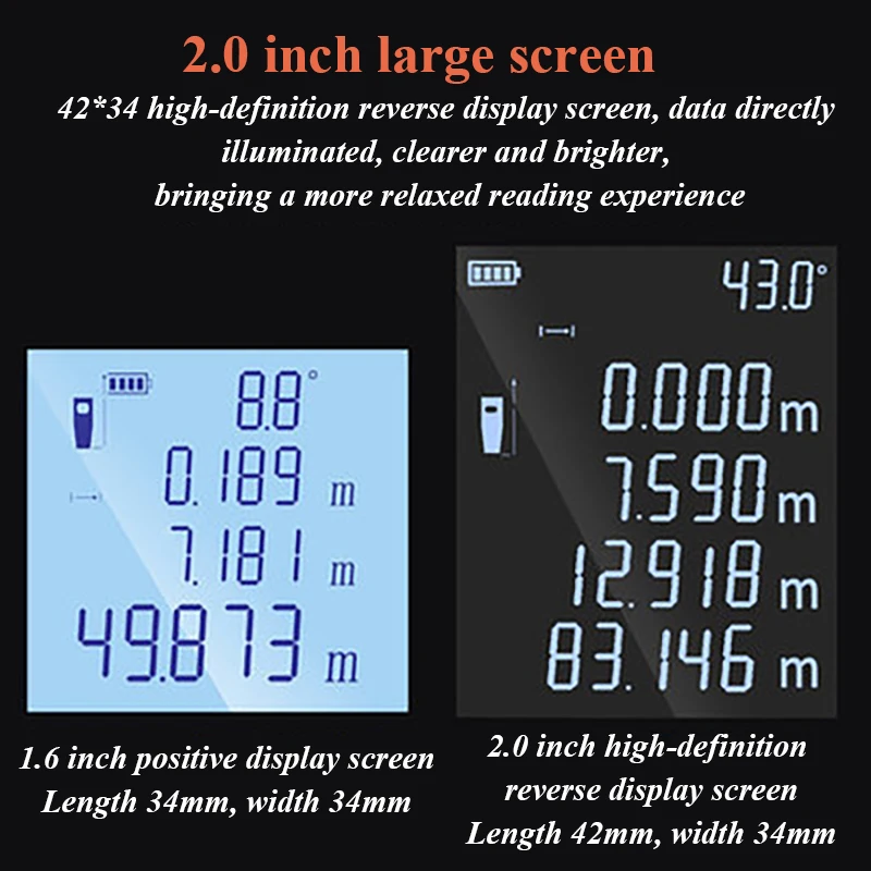 Voice type 100m Mini Laser Distance Meter Digital Tape Ruler Measure Electronic Rangefinder Yards Measuring Tools Hunting | Инструменты