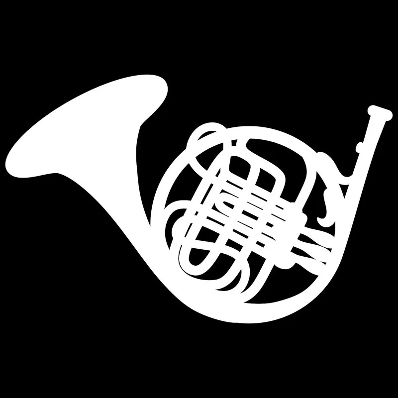 YJZT 17.6X11.3CM French Horn Personality Car Styling Decoration Decal Vinyl Stickers C25-0544 | Автомобили и мотоциклы