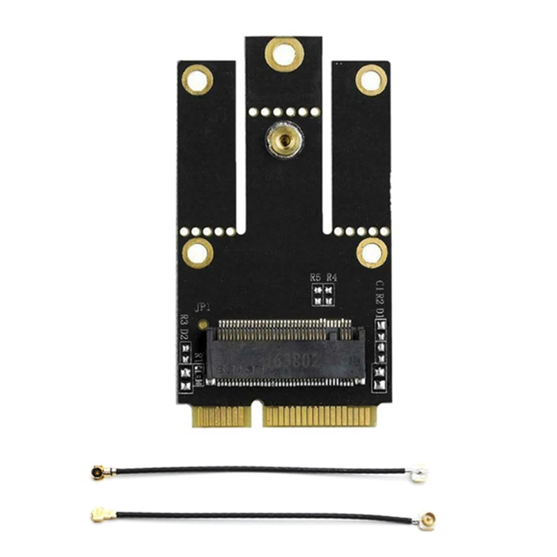 M.2 NGFF в Mini PCI-E Конвертер Адаптер Для Wifi Wlan Bluetooth Карты 8260AC 7260AC 7265AC Ноутбук АнтеннаХ2
