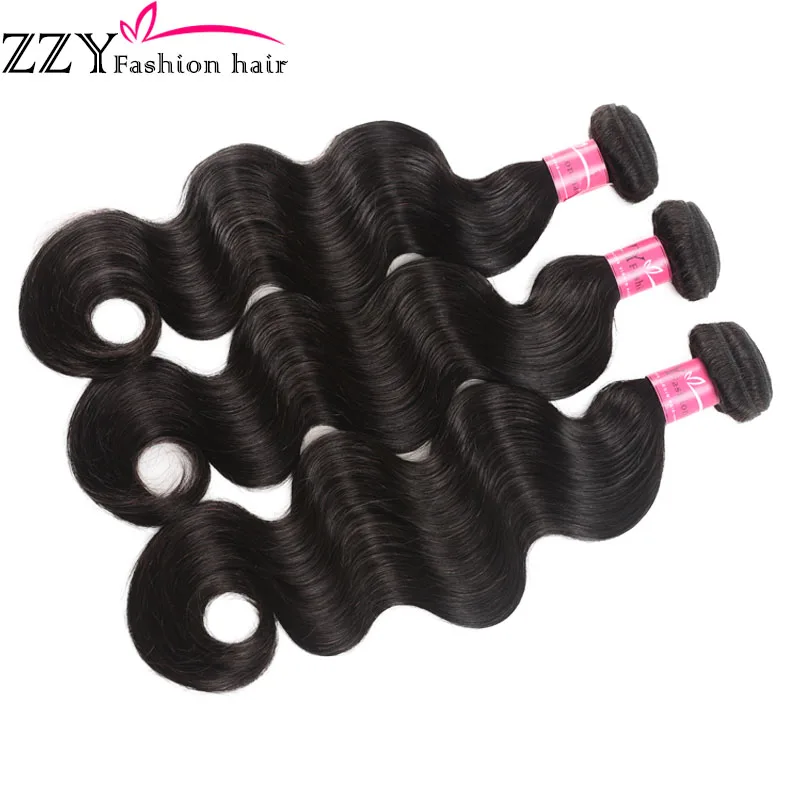 Бразильские волнистые волосы 8-26 дюймов 3 пряди натуральных неповрежденных волос