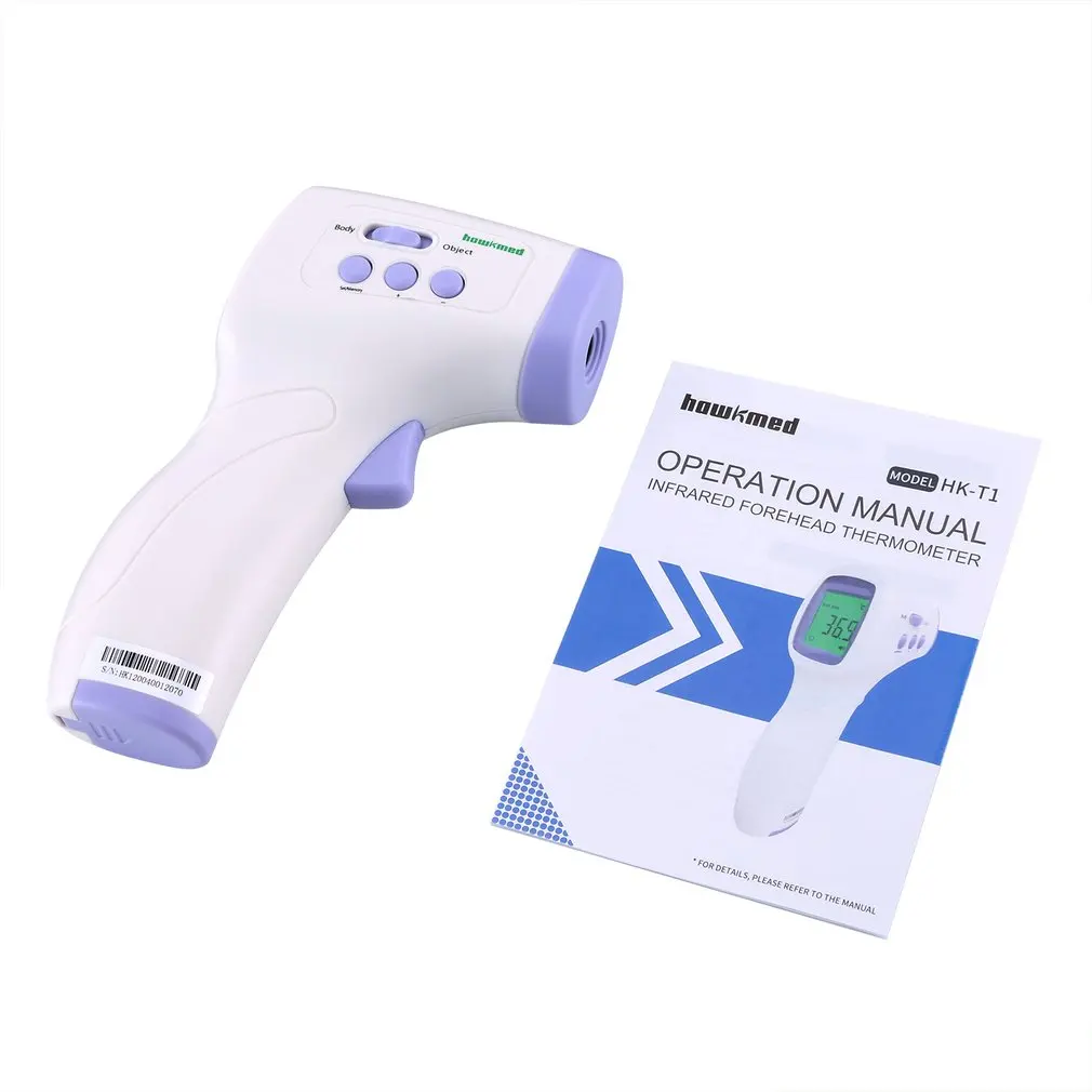 Бесконтактный инфракрасный термометр для тела и лба взрослых детей цифровой