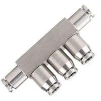 304 stainless steel metal five way hose connector pk 4mm6mm8mm10mm12mm pneumatic 5 way push in suitable for airwater pipes