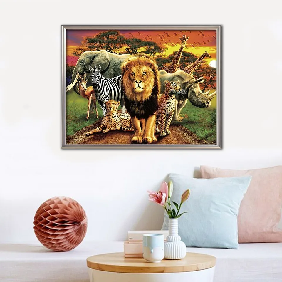 EverShine алмазная живопись картина Стразы с животными вышивка полноэкранная