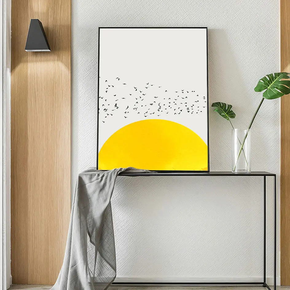 

Nordic Simple Canvas Art Prints A Thousand Of Birds Abstract Canvas Art Wall Paintings Animals Posters And Prints Home Decor