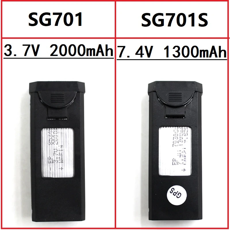 Литий-полимерный аккумулятор для дрона sg701 sg701S запасные части квадрокоптера 3 7 в
