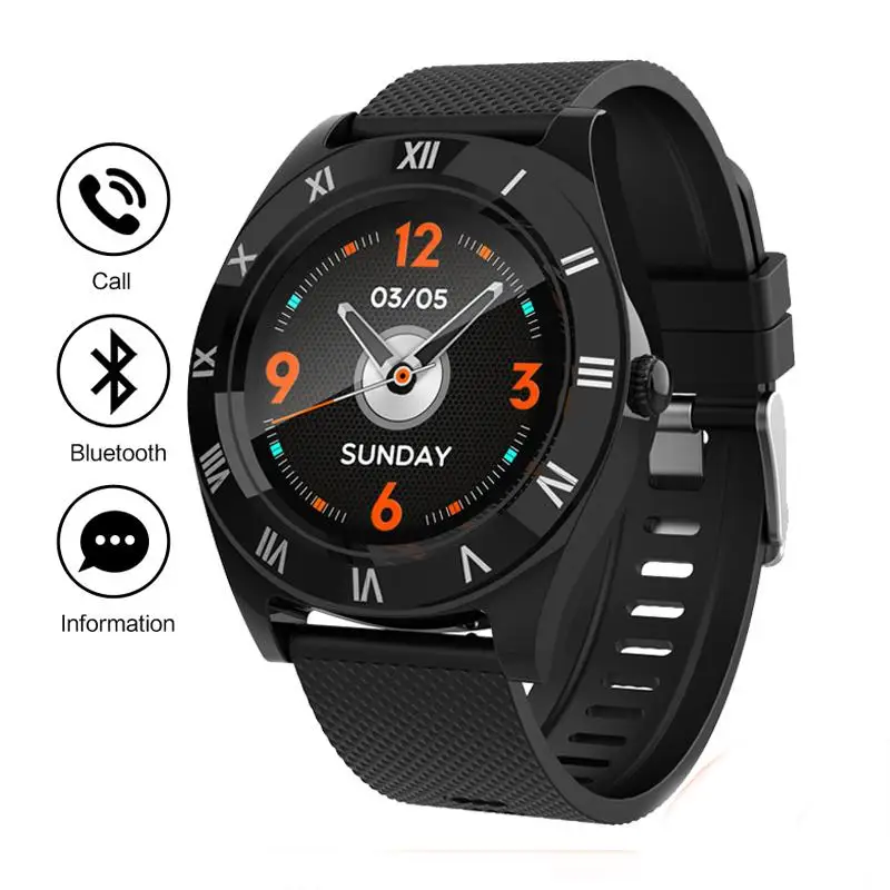 

M11 Sim Smart Watch Smartwatch For Android Sport Bluetooth Metal Fitness Smart Watch TF Card Roman Character waterproof