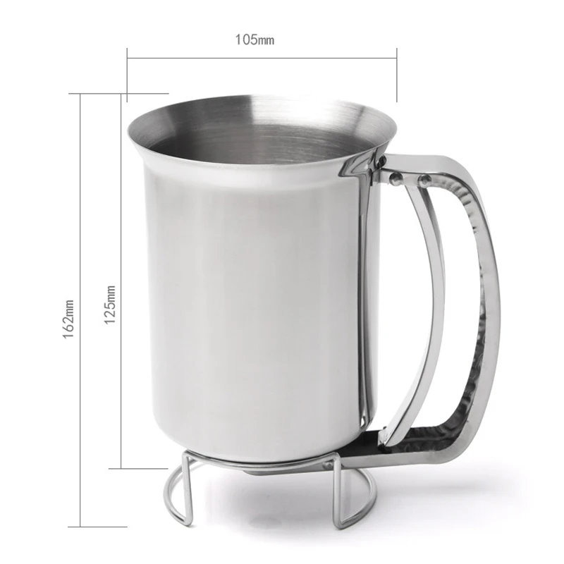 

Stainless Steel Donut Cupcake Waffle Batter Funnel Pancake Dispenser Maker Kitchen Supplies AC889