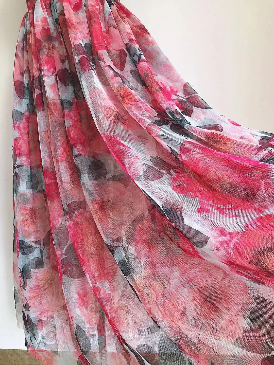 Женское вечернее платье Tingfly прозрачное на бретелях с высокой талией и цветочным