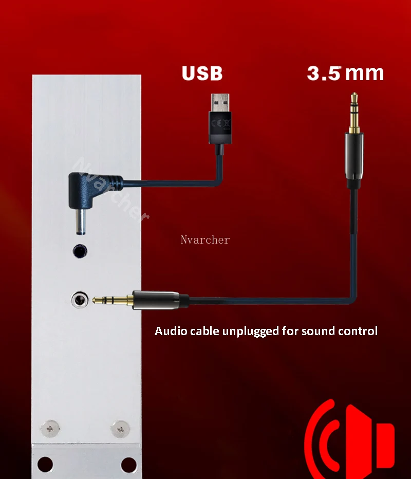 Светодиодный индикатор уровня Nvarcher 120 стереозвуковое управление аудио USB