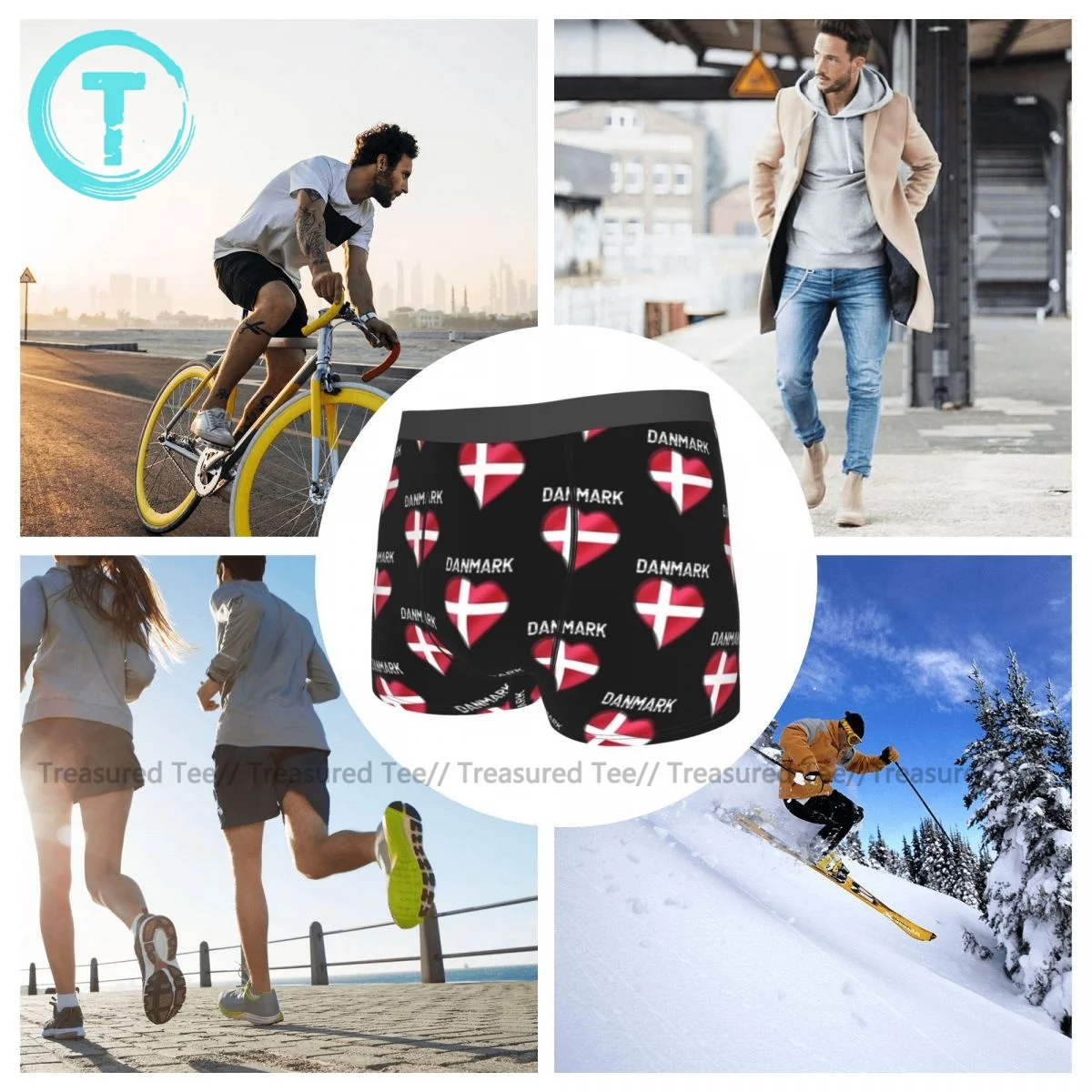 

Flag Underwear Sublimation Hot Polyester Trunk Printed Sexy Males Boxer Brief