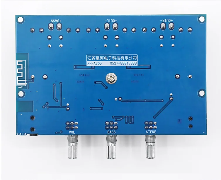 

XH-A305 Bluetooth 5.0 Stereo Digital Power Amplifier Board TPA3116D2 50Wx2+100W 2.1 Channel Audio Bass Subwoofer AUX AMP Module