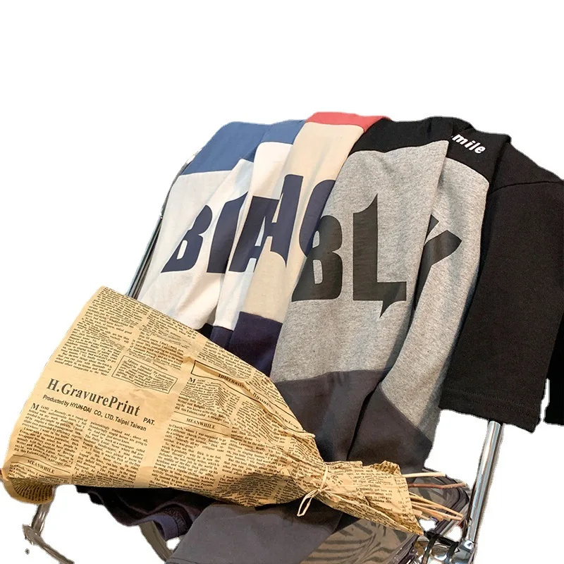 

2021 Summer Men's Shirt Mops Japanese Style Lazy Loose Male Tee Shirt Korean Student Harajuku Men's Clothing