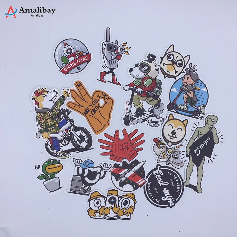 Mijia sticker 16pcs Педаль подножка лента наждачная бумага для Xiaomi Mijia M365 Электрический скейтборд самокат DIY противоскользящая Наклейка защитная наклейка для скейта s - Цвет: Mijia sticker 16pcs
