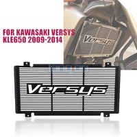 motorcycle accessories for kawasaki kle650 kle 650 versys 650 versys 2009 2014 radiator grille guard grill protector cover logo