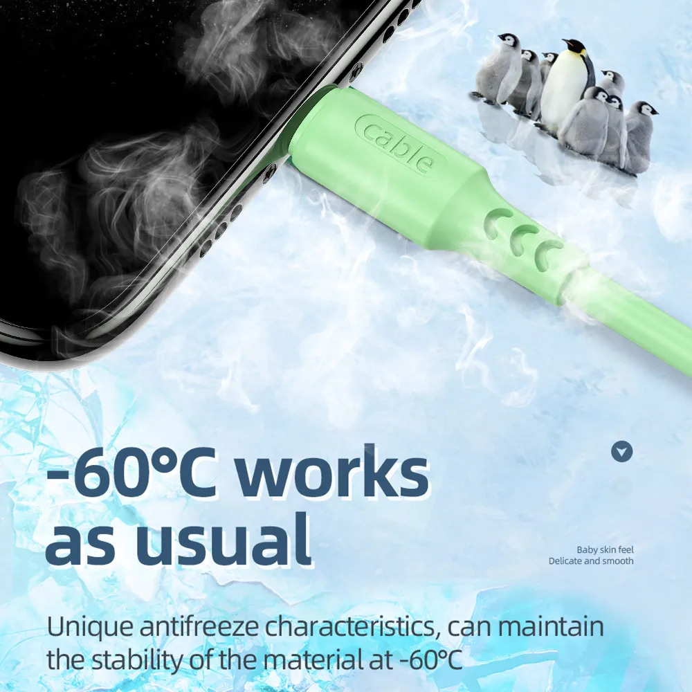 Cиликоновый кабель Micro USB Type C для iPhone 5 6 S 6S 7 8 Plus X 11 12 Pro Samsung A51 Xiaomi Huawei iOS Android Шнур