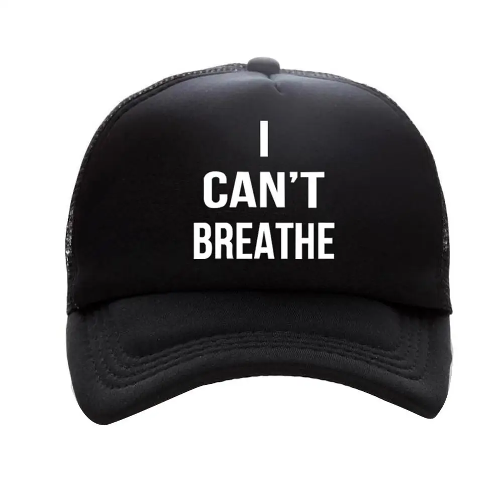 Я не могу дышать черный живет материя Бейсбол Кепки вышивка шляпа для Для мужчин