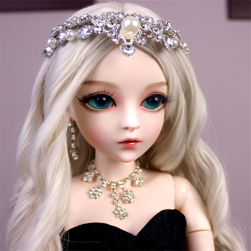 Кукла шарнирная для девочек 60 см 18 шарнирных подвижных 3D кукол с голубыми глазами