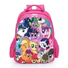 Розовая школьная сумка My Little Pony для детей, повседневный дорожный ранец для девочек-подростков, школьный рюкзак с единорогом 16 дюймов