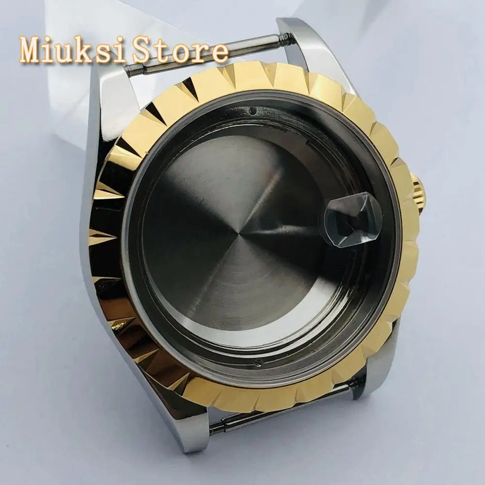 39 мм чехол для часов сапфировое стекло подходит ETA 2836 чайки ST1612 Mingzhu DG 2813 3804 Miyota 8205