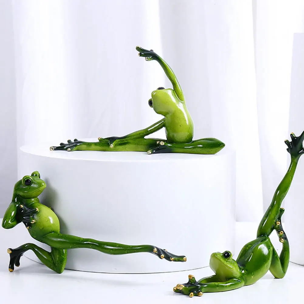 1 шт Резина Лягушка настольная миниатюрная фигурка декоративные лягушки