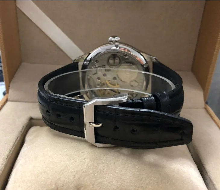 Сапфировое стекло 44 мм без логотипа эмаль белый циферблат Азиатский 6498 17