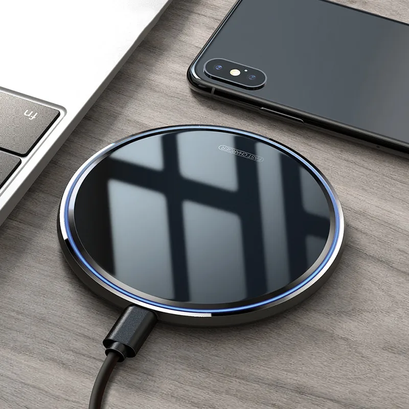 

10W QI Fast Wireless Charger For Samsung Galaxy S10 S9 S8 S7 Edge USB Phone Charger Charging Pad for iPhone 11 X XS Max XR 8